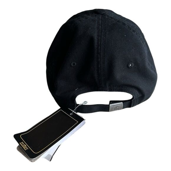 Carhartt WIP Madison Logo Cap Black White | Work In Progress Hat - Picture 4 of 10